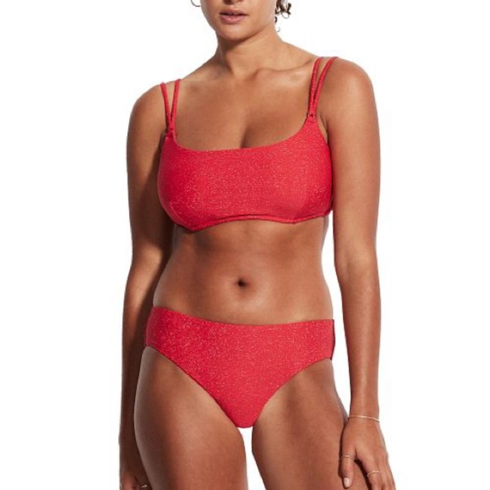 Twilight Metallic Bralette Bikini Top (DD Cup) & Twilight Hipster Bikini Bottom